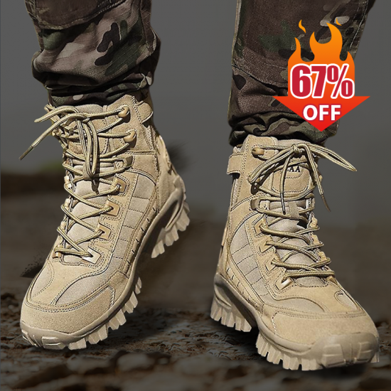 Kostenloser Versand – Wasserdichte und rutschfeste taktische Sportstiefel mit hohem Schaft (verbesserte Haltbarkeit)