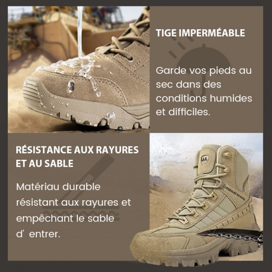 Kostenloser Versand – Wasserdichte und rutschfeste taktische Sportstiefel mit hohem Schaft (verbesserte Haltbarkeit)