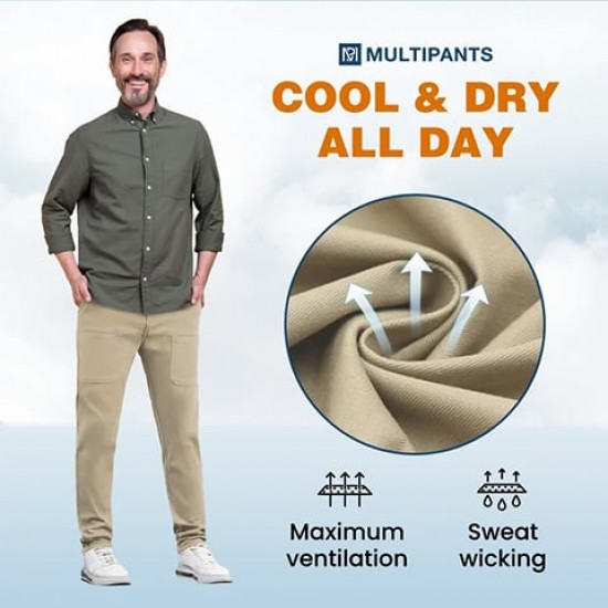 HEIER SALE 49 % RABATT MultiPants – Strapazierfhige Cargohose mit hoher Elastizitt und mehreren Taschen