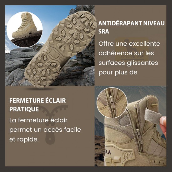 Kostenloser Versand – Wasserdichte und rutschfeste taktische Sportstiefel mit hohem Schaft (verbesserte Haltbarkeit)