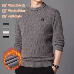 Herren-Oberteil mit Rundhalsausschnitt, warm, gemütlich, gefüttert – ideales Geschenk
