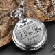 Quarz-Taschenuhr mit Kette
