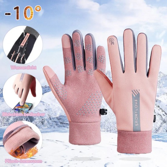 Wasserdichte Finger-Touchscreen-Handschuhe, rutschfest und kltebestndig