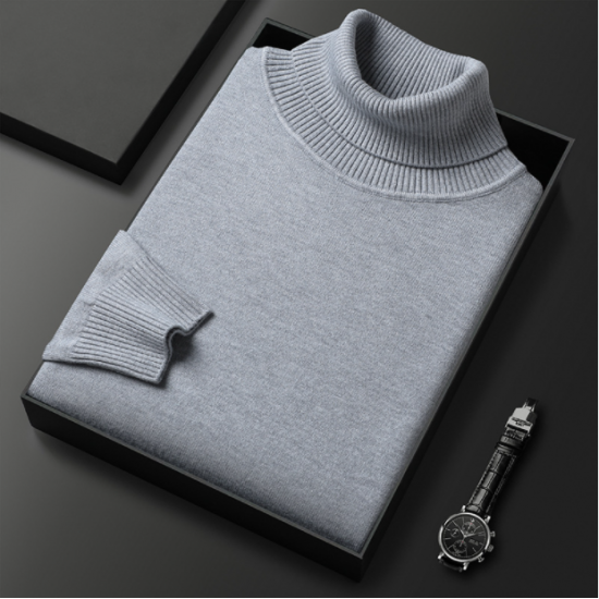 Herren Unifarben Premium Pullover
