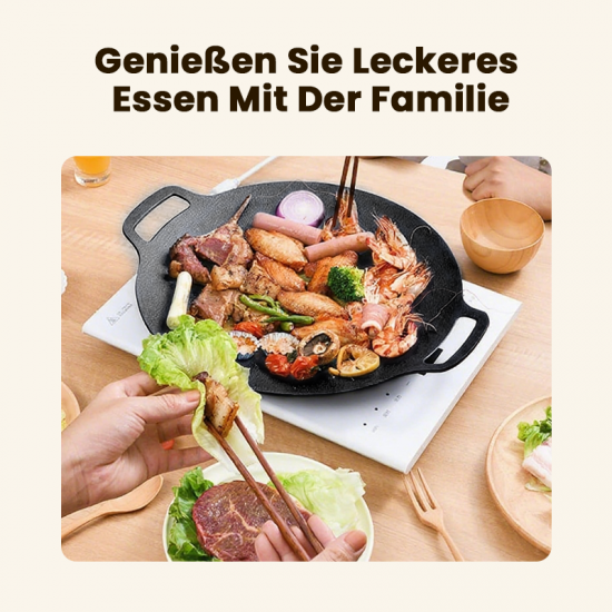 Multifunktionale Antihaft-Bratpfanne Medizinische Stein-Grillpfanne