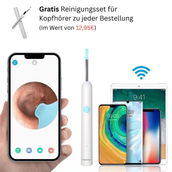 Intelligenter wasserdichter visueller Ohrenschmalzentferner