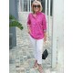 【Bestseller】 3/4-Arm-Shirt mit bedrucktem Stehkragen