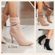 Spitze Stiefeletten mit Absatz
