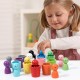 Kleinkinder Montessori Spielzeug für Farbsortierung und Zhlen