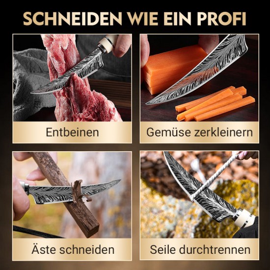 NeujahrsangeboteScharfe Geweih-Ausbeinmachete mit Machete und Geschenkbox