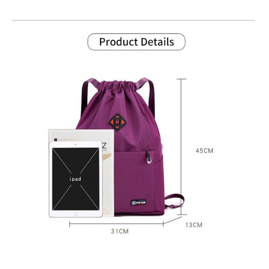 2024 New Large Capacity Foldable Drawstring Sports Backpack