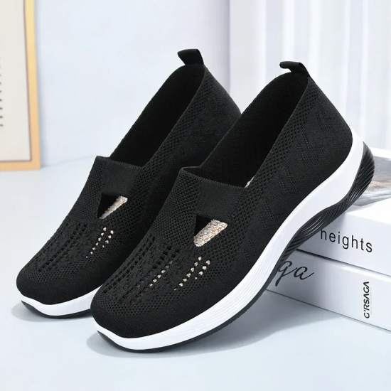 Frauen gewebt orthopdische atmungsaktive weiche Sohle Schuhe