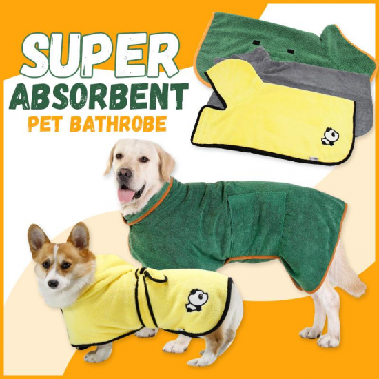 Super saugfhiger Bademantel für Haustiere