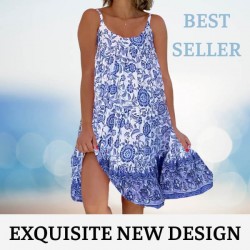 50%Rabatt-Neues bedrucktes Camisole-Kleid