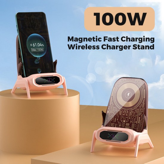 100W Magnetisches Schnellladegert für kabelloses Aufladen Set