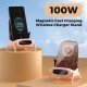 100W Magnetisches Schnellladegert für kabelloses Aufladen Set