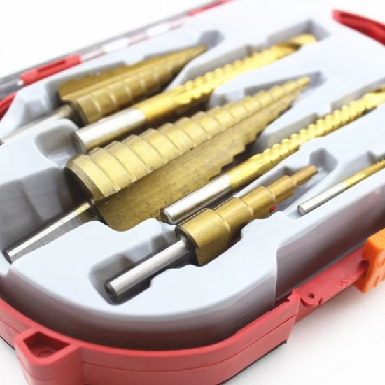 6 PCS HSS Titan beschichtetes Bohrer-Set mit Titan-Beschichtung
