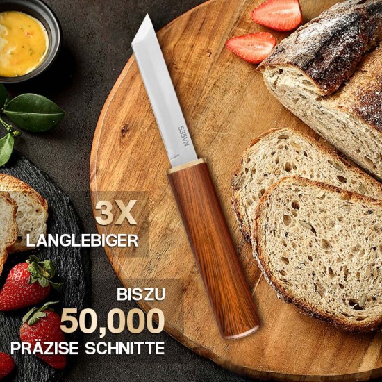 2-in-1-Doppelmesserset mit Holzgriff