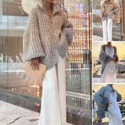 Strickjacke mit monochromen PaillettenModischer Komfort mit funkelndem Touch!