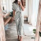 Hemdkleid mit Knpfen aus Satin für Damen