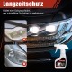   Autoscheinwerfer-Reparaturset – Professionelle Politur mit Schwamm und Versiegelung, klar und einfach anzuwenden, UV-Schutz