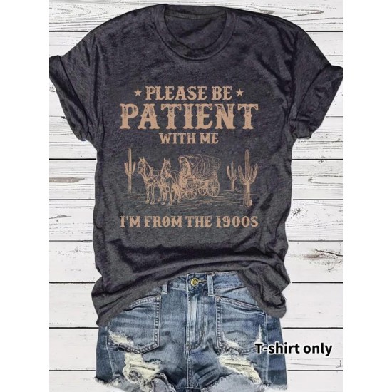 I'M From 1900S Vintage monogrammiert Rundhalsausschnitt Damen-T-Shirt