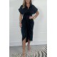 Hemdkleid mit Knpfen aus Satin für Damen