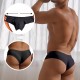 Kaufe 2, erhalte 1 gratis Einfarbige, atmungsaktive Herren-Slips mit niedriger Taille