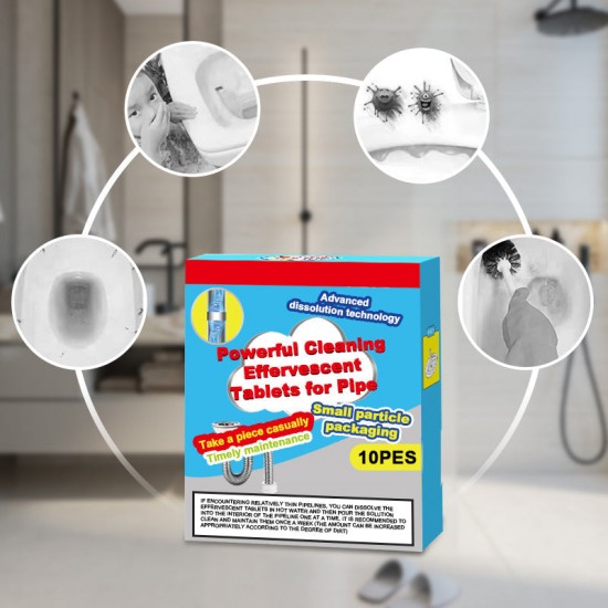 BUY 2 GET 1 FREEPowerful Cleaning Effervescent Tablets for Pipe