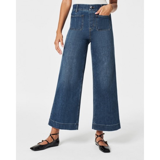 Tummy Control Cropped Wide-Leg Jeans  2024 Best Selling Jeans