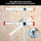50% Rabatt und kostenloser Versand24 Zoll verstellbares T-Quadrat