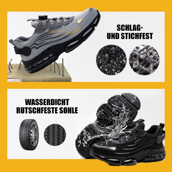 2025 Heier Verkauf 50% RABATTSchlag- und stichfeste Sicherheitsschuhe mit Drehknopf