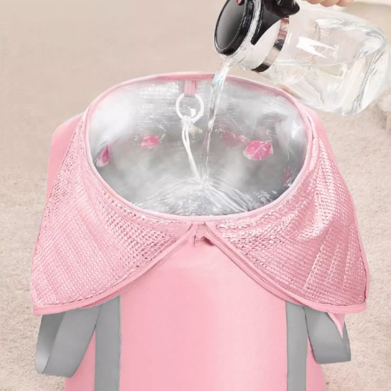Zusammenklappbare Fubadewanne zum Einweichen der Füe