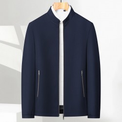 （50 % Rabatt auf den Spotpreis und kostenloser Versand） Herren-Freizeitjacke mit Stehkragen und Reiverschluss