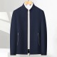 （50 % Rabatt auf den Spotpreis und kostenloser Versand） Herren-Freizeitjacke mit Stehkragen und Reiverschluss