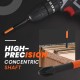 Pousbo Magnetic Cross Impact Screwdriver Bits Set
