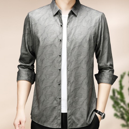 Herren Casual Business Hemd Knitterfrei
