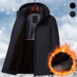 Warmes GeschenkDicker Thermo-Parka mit Kapuze für HerrenKostenloser Versand