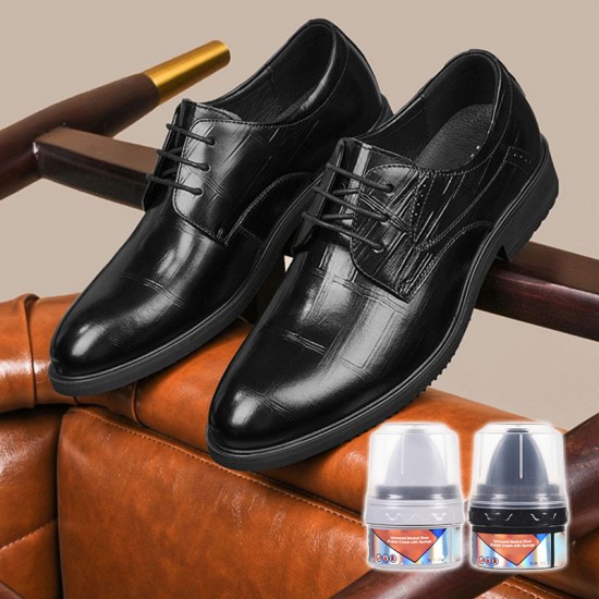 Universal Neutral Shoe Polish Cream mit Schwamm