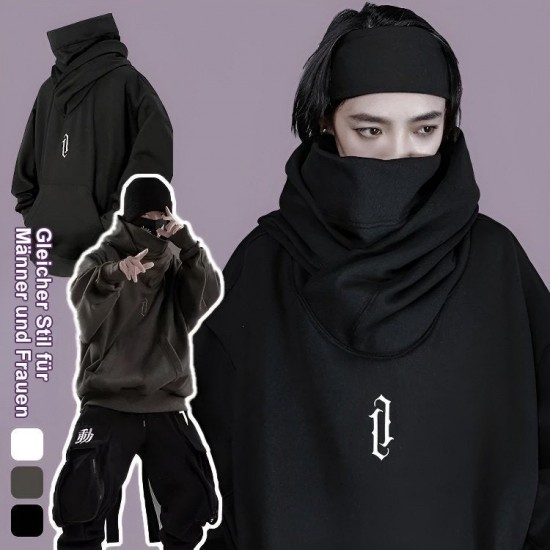 Perfektes Geschenk bergroe Unisex-Hip-Hop-Kapuzenpullover für den Herbst