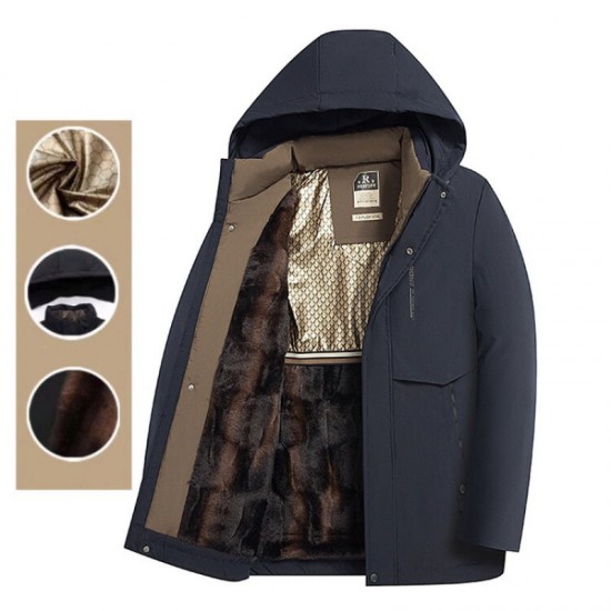 Winter heier Verkauf 49% RABATTHerren Winter Thermomantel mit dicker Kapuze Parka