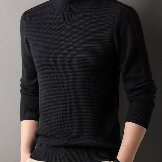 Warmer Herrenpullover mit weichem Strick und Rundhalsausschnitt
