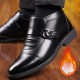 Wintergeschenk 50 % RABATTWarme, lssige Herrenschuhe aus PU-Leder