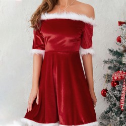 Trgerloses Fleece-Weihnachtskleid