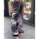 Begrenzter Ausverkauf 50% OFFLssiges bedrucktes kurzrmeliges Kleid