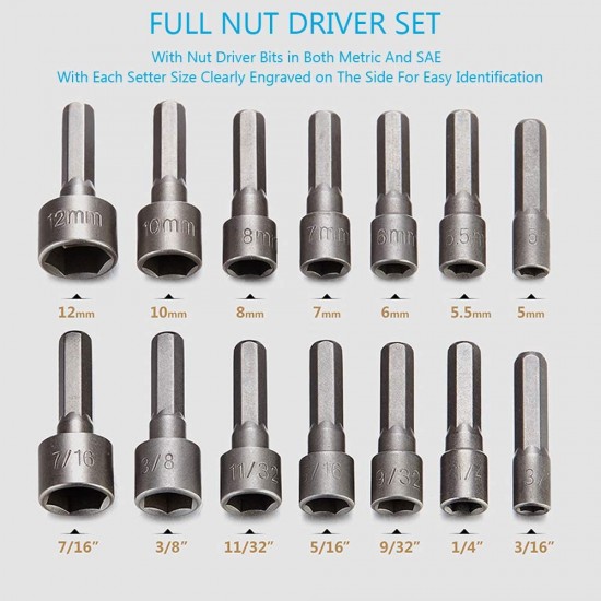 GROSSER AUSVERKAUF – 50 % RABATTPower-Steckschlüssel-Set, 14-teilig