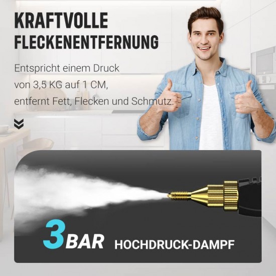 HEIER SALE 50% RABATT2500W Tragbarer Hochtemperatur-Dampfreiniger mit Druckbeaufschlagung