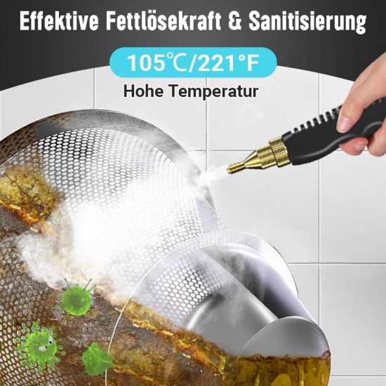 HEIER SALE 50% RABATT2500W Tragbarer Hochtemperatur-Dampfreiniger mit Druckbeaufschlagung