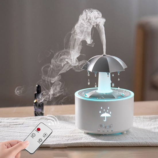 Aromatherapie-Luftbefeuchter mit 7 rotierenden Regentropfenfarben