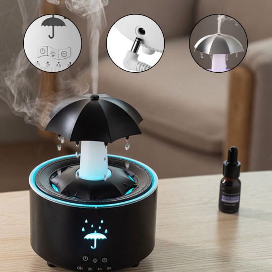 Aromatherapie-Luftbefeuchter mit 7 rotierenden Regentropfenfarben